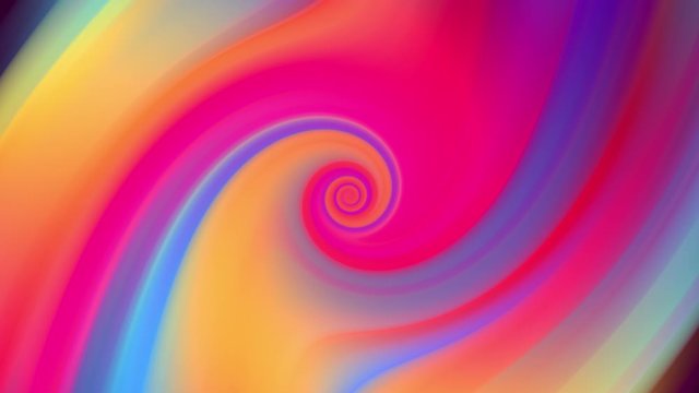 Gradient of rainbow colors are cyclically shifting in loop. It is 4k beautiful abstract background with seamless looping animation for holiday presentations or trendy stuff in motion design style.