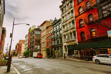 Zelfklevend Fotobehang Broome St in SoHo District in New York City © Michal Ludwiczak