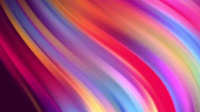 Gradient of rainbow colors are cyclically shifting in loop. It is 4k beautiful abstract background with seamless looping animation for holiday presentations or trendy stuff in motion design style.