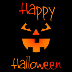 Banner with pumpkin, invitation vector element. Invitation card set. Horror halloween background with pumpkin. Halloween party spooky design element. Vector decoration design. Celebrate card template.