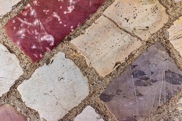 Tiles on the street of the old city