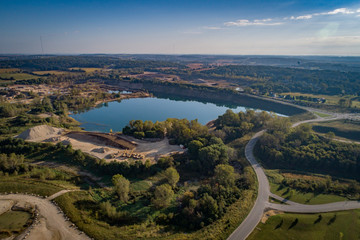 aerial view of the city