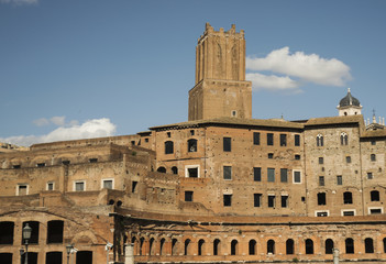 Fototapeta premium Trajan s Market ruins in the monumental city of Rome