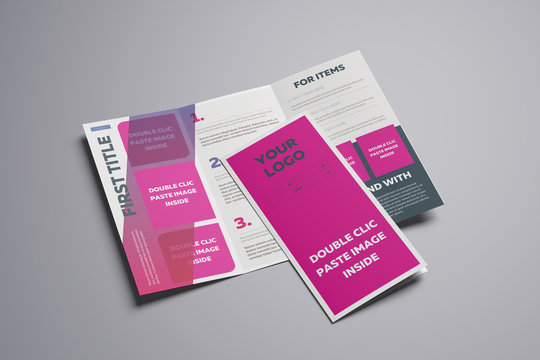 Gradient A4 Trifold Brochure Template
