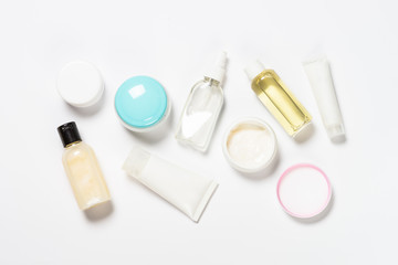 Natural osmetics, Skin care product on white.