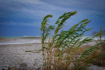 ALTEA, SPAIN - SEPTEMBER 12, 2019: Beautiful views of Altea with gorgeous sea and incredible nature 