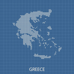 Fototapeta na wymiar map of Greece