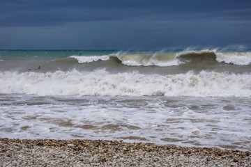 ALTEA, SPAIN - SEPTEMBER 12, 2019: Beautiful views of Altea with gorgeous sea and incredible nature 