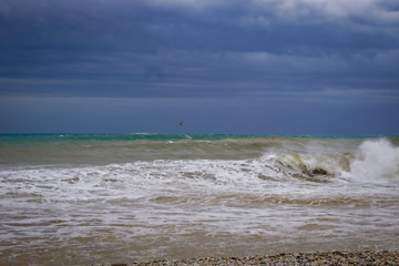 ALTEA, SPAIN - SEPTEMBER 12, 2019: Beautiful views of Altea with gorgeous sea and incredible nature 