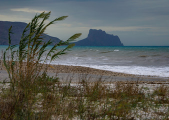 ALTEA, SPAIN - SEPTEMBER 12, 2019: Beautiful views of Altea with gorgeous sea and incredible nature 