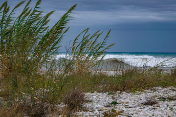 ALTEA, SPAIN - SEPTEMBER 12, 2019: Beautiful views of Altea with gorgeous sea and incredible nature 