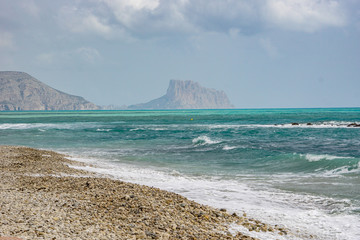  ALTEA, SPAIN - SEPTEMBER 12, 2019: Beautiful views of Altea promenade