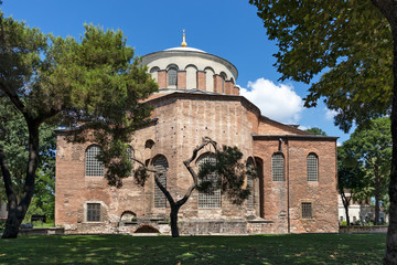 Fototapeta na wymiar Hagia Irene orthodox church in city of Istanbul, Turkey