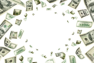 Dollar sign. American money. Cash background, us bill. Money fal