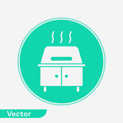 Grill vector icon sign symbol