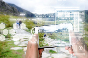 Augmented Reality device using smart technology