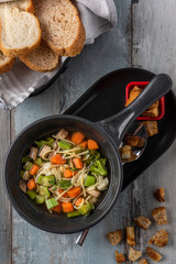 minestrone soup bowl