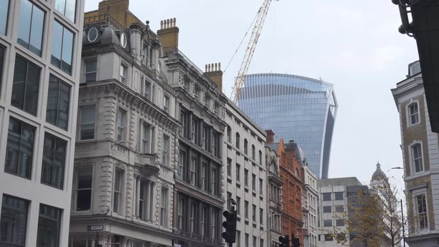 Row of historical buildings in Central London.