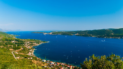 Fototapeta na wymiar Croatian coastline - Peljesac and Korcula