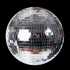 Shining Disco Ball isolated on black