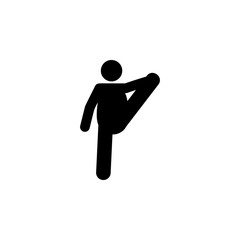 Yoga, pose icon. Element of fat man yoga icon