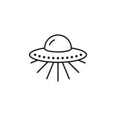 Alien connection explore future galaxy space ufo icon. Element of futuristic tec