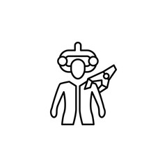 Engineer robot technology icon. Element of futuristic technology icon