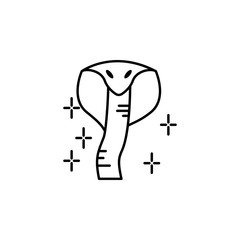 Cobra icon. Element of India culture icon