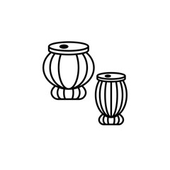 Tablas icon. Element of India culture icon