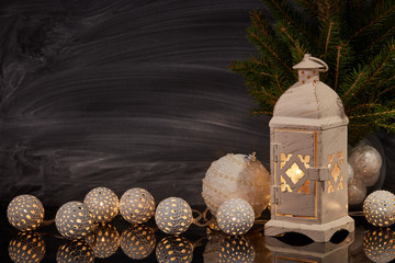 New Year and Christmas background