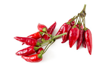 Bunches with hot red pepper