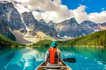 Foto auf Acrylglas Kanada Moraine Lake Banff Nationalpark Kanada