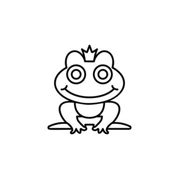 Frog prince, fairy tale icon. Element of fairy Tale icon