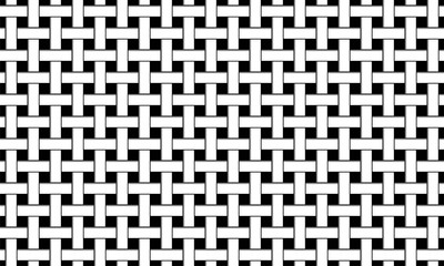  Lattice seamless  pattern. Abstract modern texture. Repeating  background with interlacing lines. Template background. Black silhouette on white background. Isolation. Vector