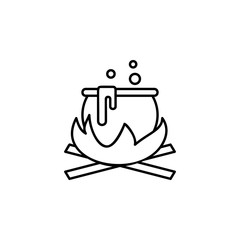 Witch cauldron icon. Element of fairy Tale icon