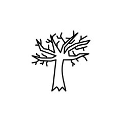 Scary tree icon. Element of fairy Tale icon
