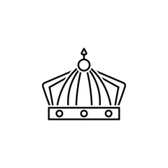 Crown icon. Element of historical games icon