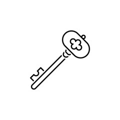 Key icon. Element of historical games icon