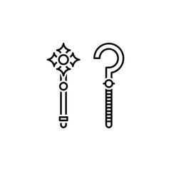 Wand icon. Element of historical games icon