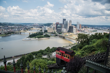 View of Pittsburgh from mount Washington incline