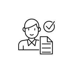 Hiring icon. Element of interview icon