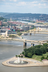 View of Pittsburgh from mount Washington incline