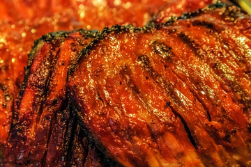 Obraz na płótnie Canvas meat ribs Beef bbq Food background