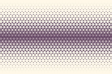 Purple Descending Triangular Pattern (Middle Horizontal, Light)