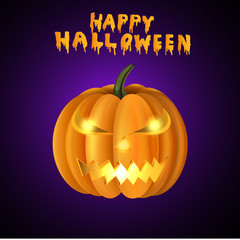 Scary Jack O Lantern halloween pumpkin