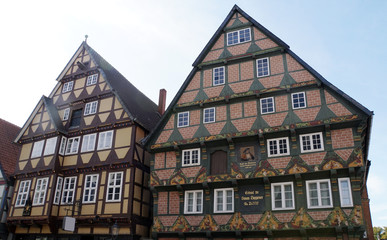historische Fachwerkhäuser in der Altstadt von Celle