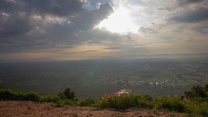 Obraz premium sunset over lake