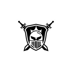 Knights Badge Logo Design Vector