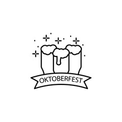 Beer, Oktoberfest icon. Element of October festival icon
