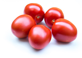 tomatoes isolated on white background